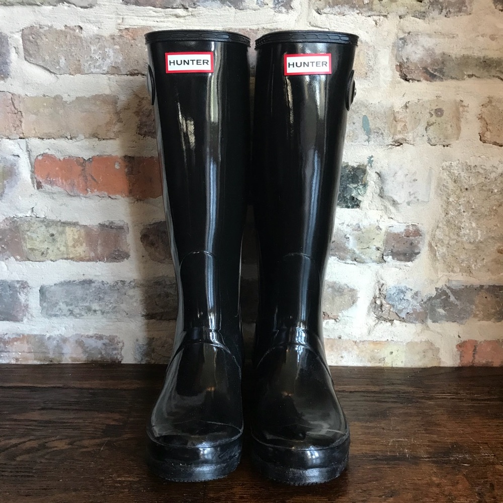 Original Tall Hunter Rain Boots Size 7